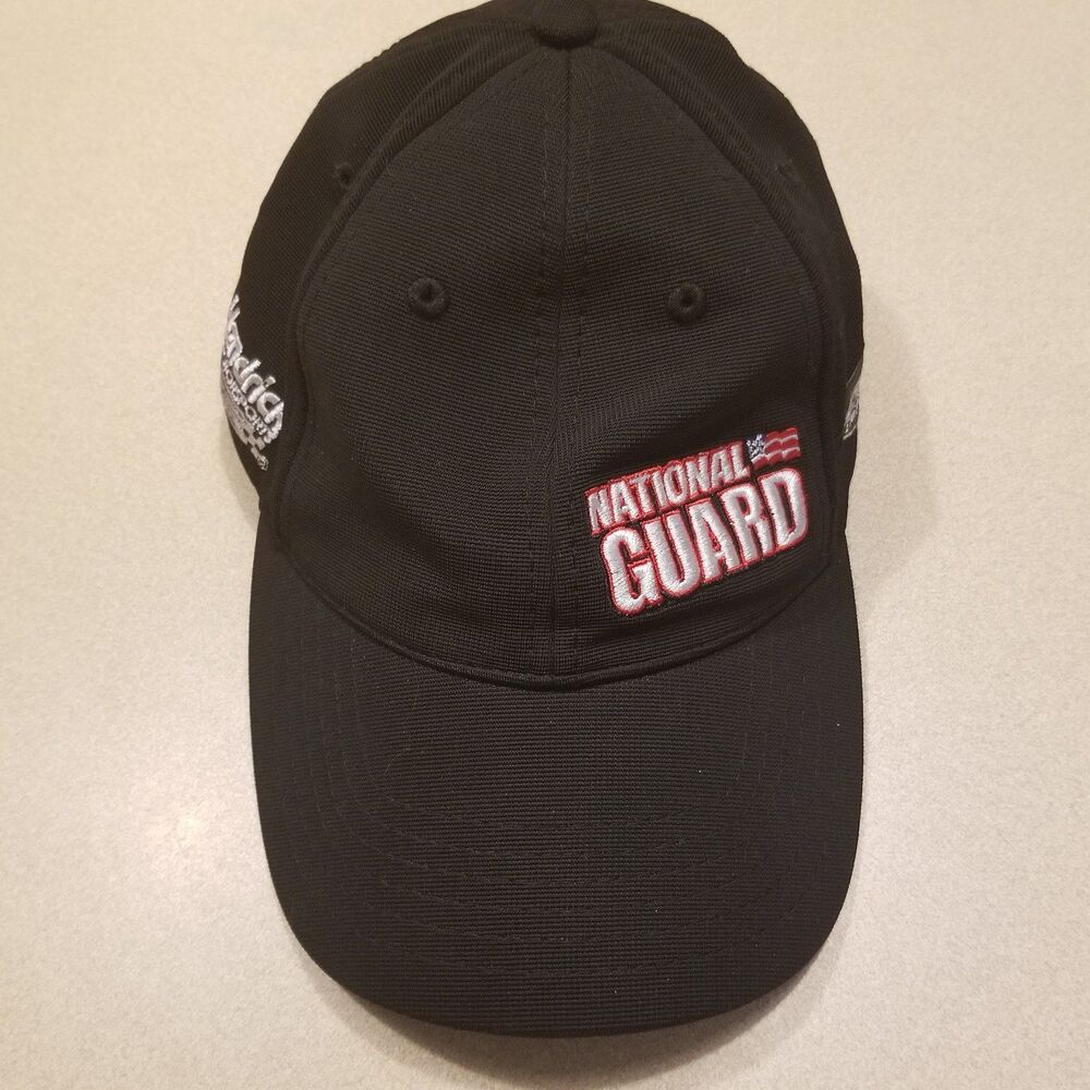 Dale Earnhardt, Jr. National Guard Black Flex HatSpandex mix Chase Authentics